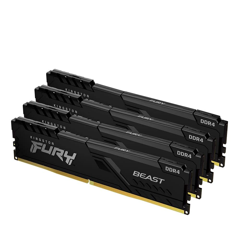 Kingston Kingston FURY Desktop PC Memory DDR4 32GB x 4 Kingston FURY Beast CL18 Product Lifetime Warranty 3600MT/s KF436C18BBK4/128
Kingston Kingston FURY Desktop PC Memory DDR4 32GB x 4 Kingston FURY Beast CL18 Product Lifetime Warranty 3600MT/s KF436C18BBK4/128