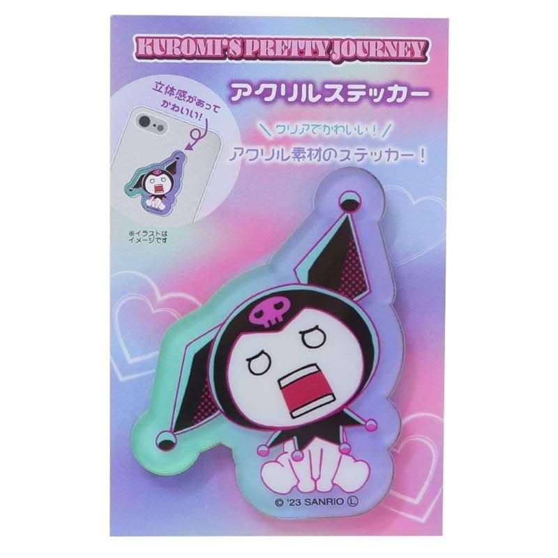Tease Factory KUROMI S PRETTY JOURNEY acrylic sticker Kuromi Ganh H5.7×W4.4×D0.3cm SR-5541660GA
Tease Factory KUROMI S PRETTY JOURNEY acrylic sticker Kuromi Ganh H5.7×W4.4×D0.3cm SR-5541660GA
