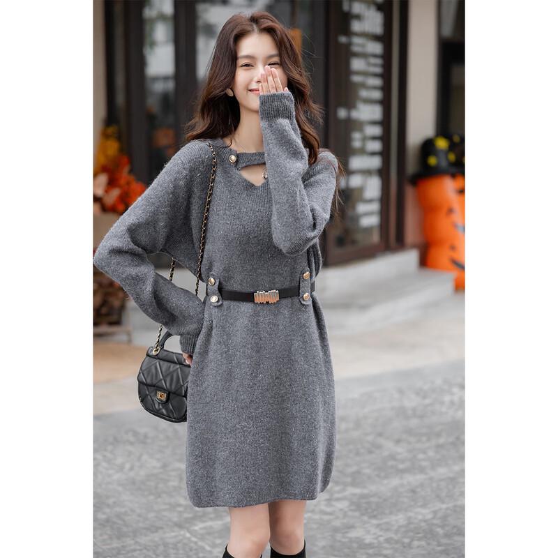 Mokana Winter Korean Style Relaxed Fit Sweater Dress One Size
Mokana Winter Korean Style Relaxed Fit Sweater Dress One Size