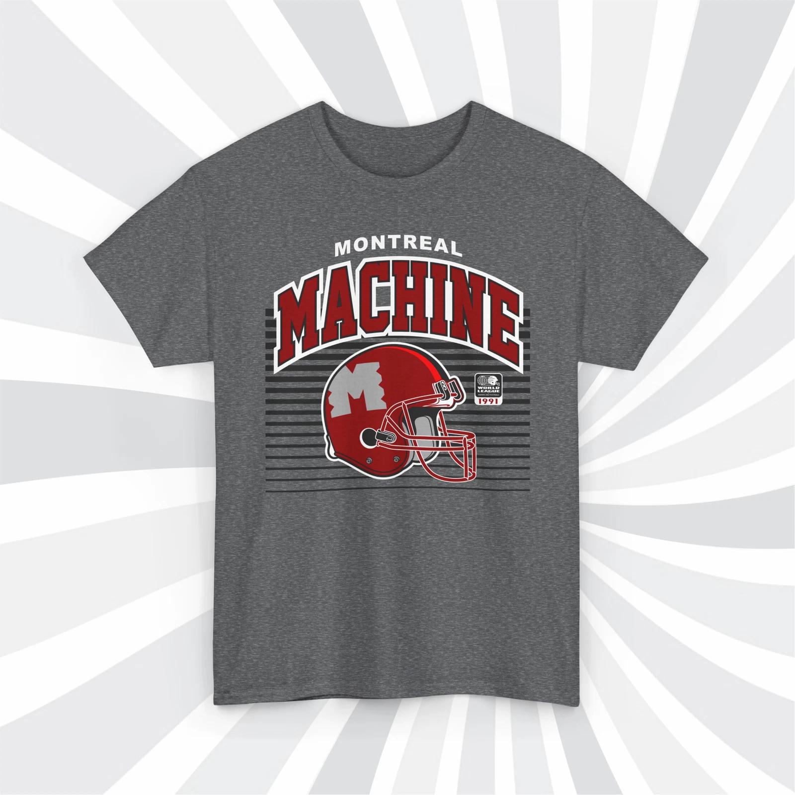 Montreal Machine 1991 WLAF Vintage Football Helmet T shirt XL
Montreal Machine 1991 WLAF Vintage Football Helmet T shirt XL