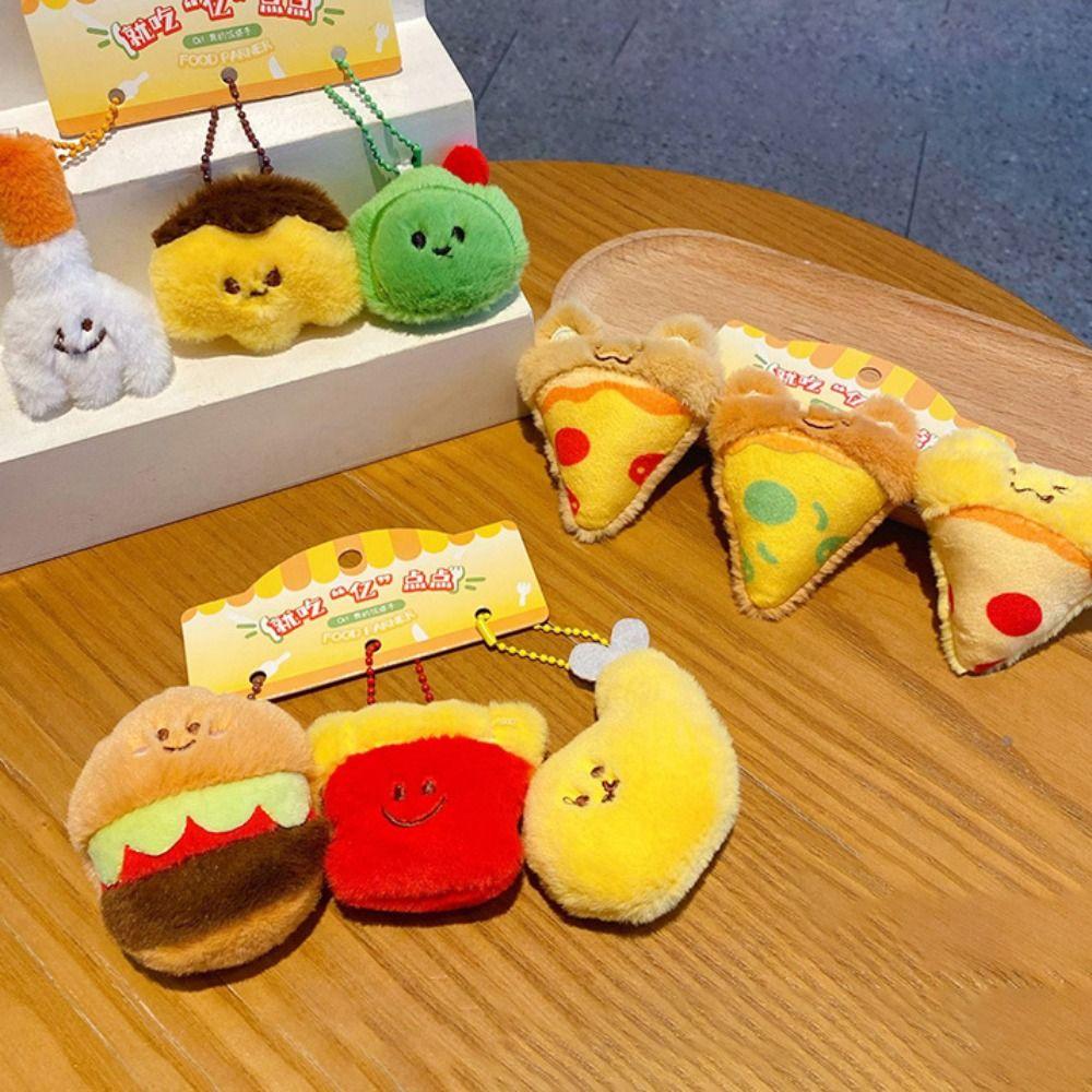 3pcs/set Vegetable Plush Food Keychain Fried Chicken Keychain Pendant Burger Keychain Female
3pcs/set Vegetable Plush Food Keychain Fried Chicken Keychain Pendant Burger Keychain Female