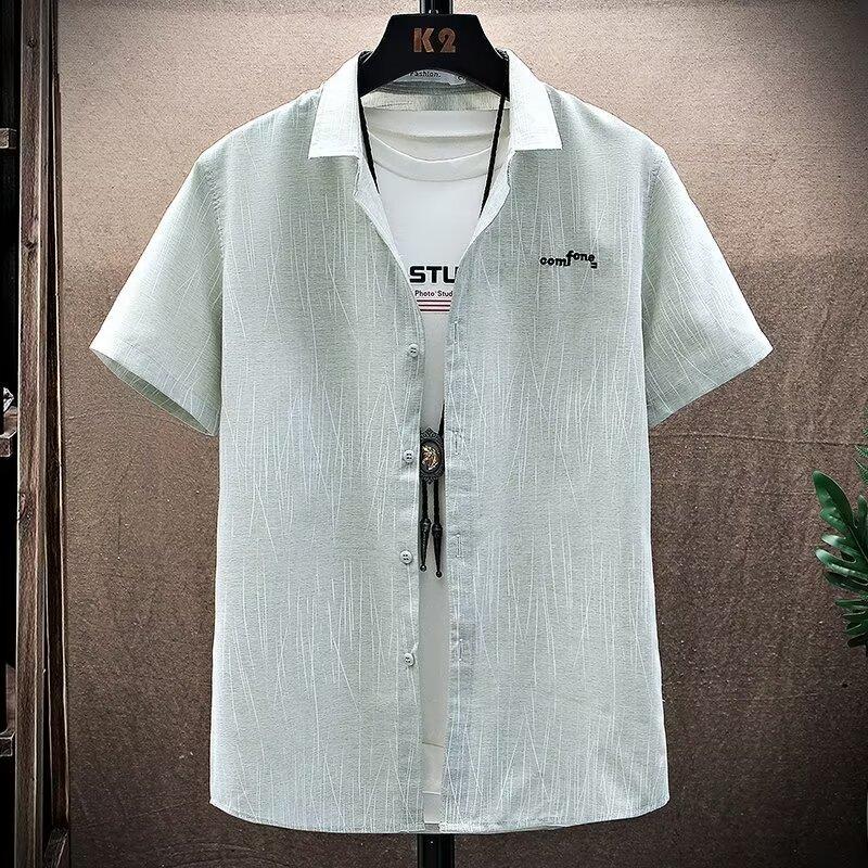 Summer Men s Vertical Striped Shirt Short Sleeved Square Collar Thin Business XXXXXL зелений
Summer Men s Vertical Striped Shirt Short Sleeved Square Collar Thin Business XXXXXL зелений