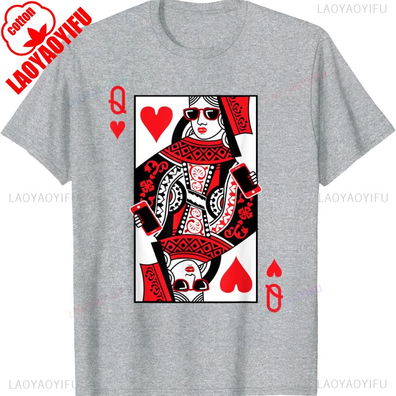 Classic Black Queen of Hearts TShirt Adult Short Sleeve High Quality Cotton Crewneck Tops Tee Shirt Shor Allmatch Streetwear S
Classic Black Queen of Hearts TShirt Adult Short Sleeve High Quality Cotton Crewneck Tops Tee Shirt Shor Allmatch Streetwear S