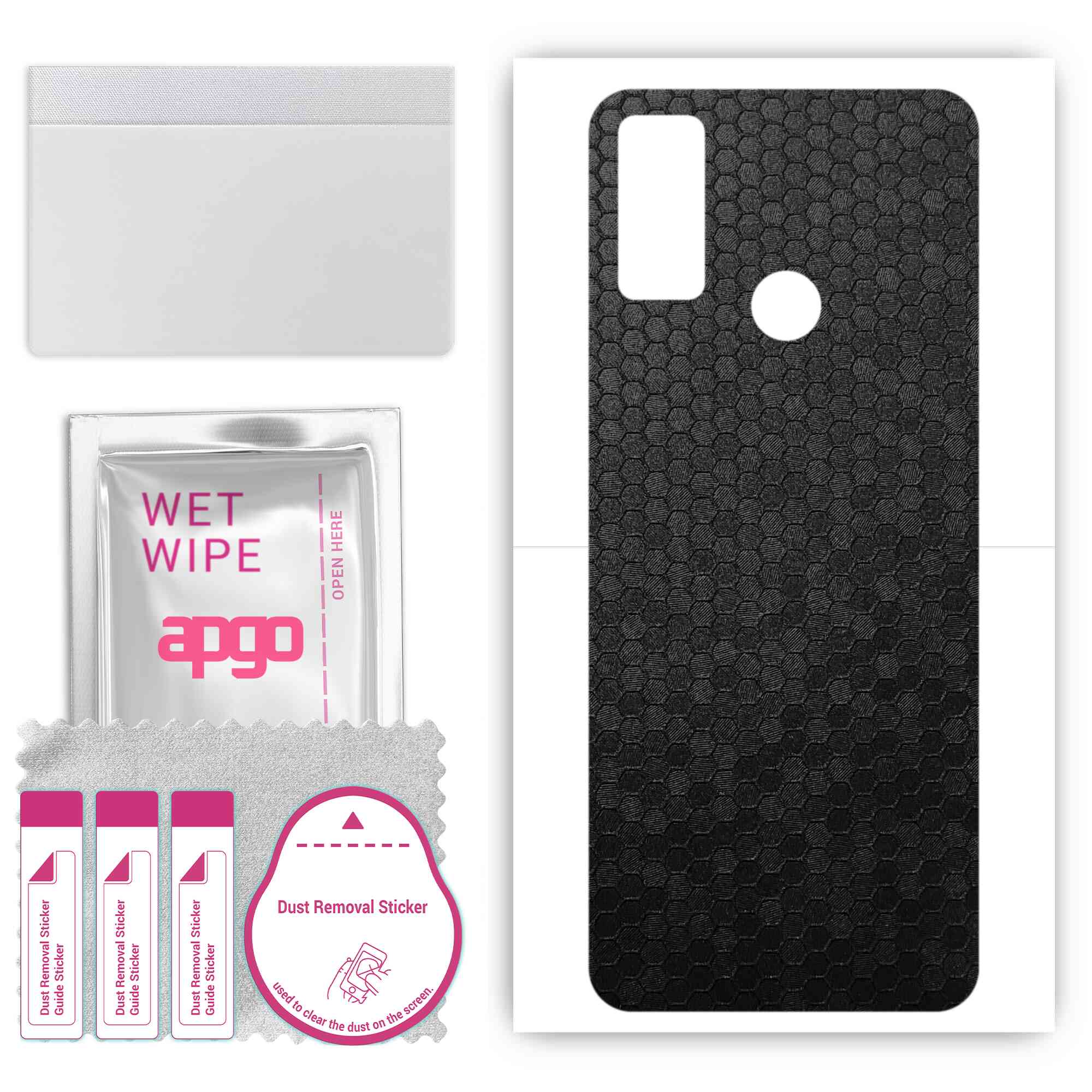 apgo Protective Skin Sticker for the back compatible with Huawei Nova Lite 3 Plus, Wrap Film, Foil, Vinyl - Pattern Black Honeycomb
apgo Protective Skin Sticker for the back compatible with Huawei Nova Lite 3 Plus, Wrap Film, Foil, Vinyl - Pattern Black Honeycomb