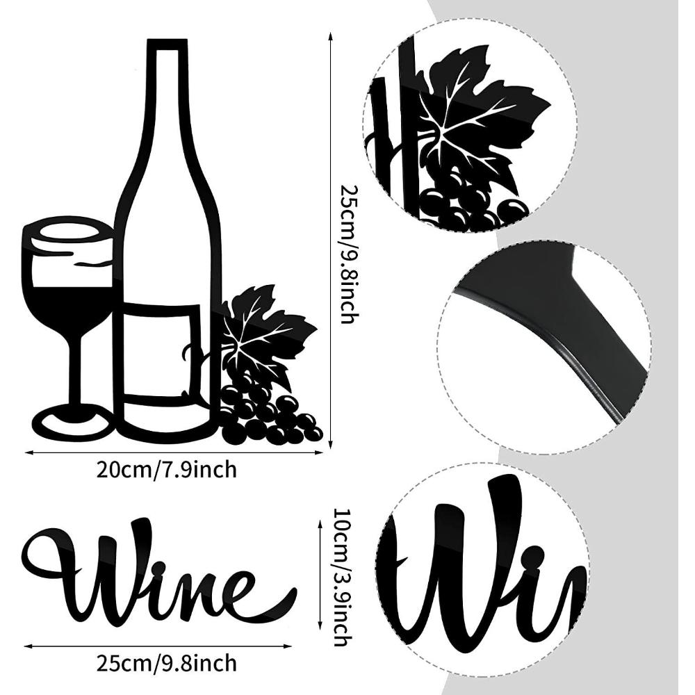 Винтажный винный декор для кухни, 2 предмета, винный настенный декор для кухни, винный декор, винный декор, винтажная кухня, 2 предмета чёрный
Винтажный винный декор для кухни, 2 предмета, винный настенный декор для кухни, винный декор, винный декор, винтажная кухня, 2 предмета чёрный