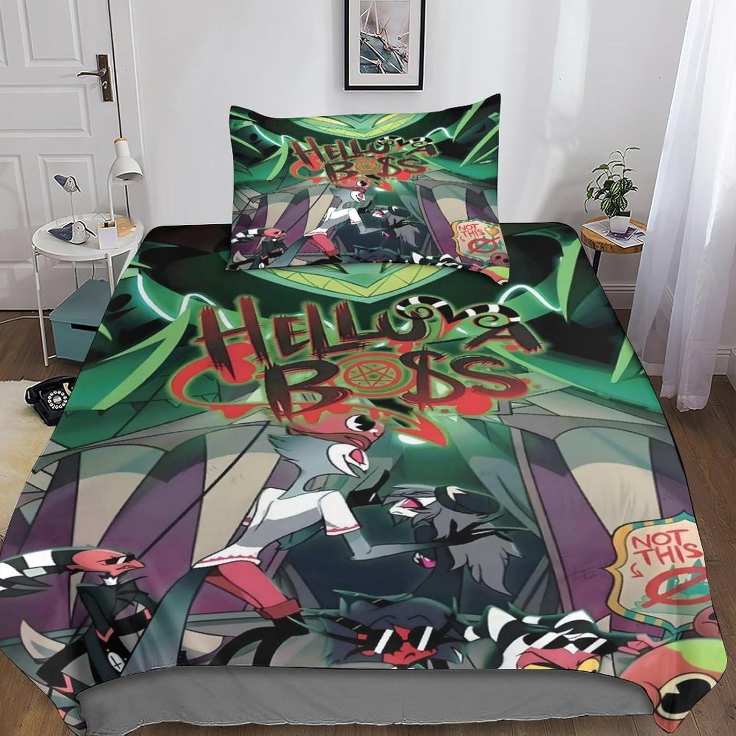 2/3pcs Hazbin Hotels Bedding Set 3D Print Polyester Duvet Cover Single Twin Queen King Size for Home Decoration Birthday Gift US King(264x229cm)
2/3pcs Hazbin Hotels Bedding Set 3D Print Polyester Duvet Cover Single Twin Queen King Size for Home Decoration Birthday Gift US King(264x229cm)