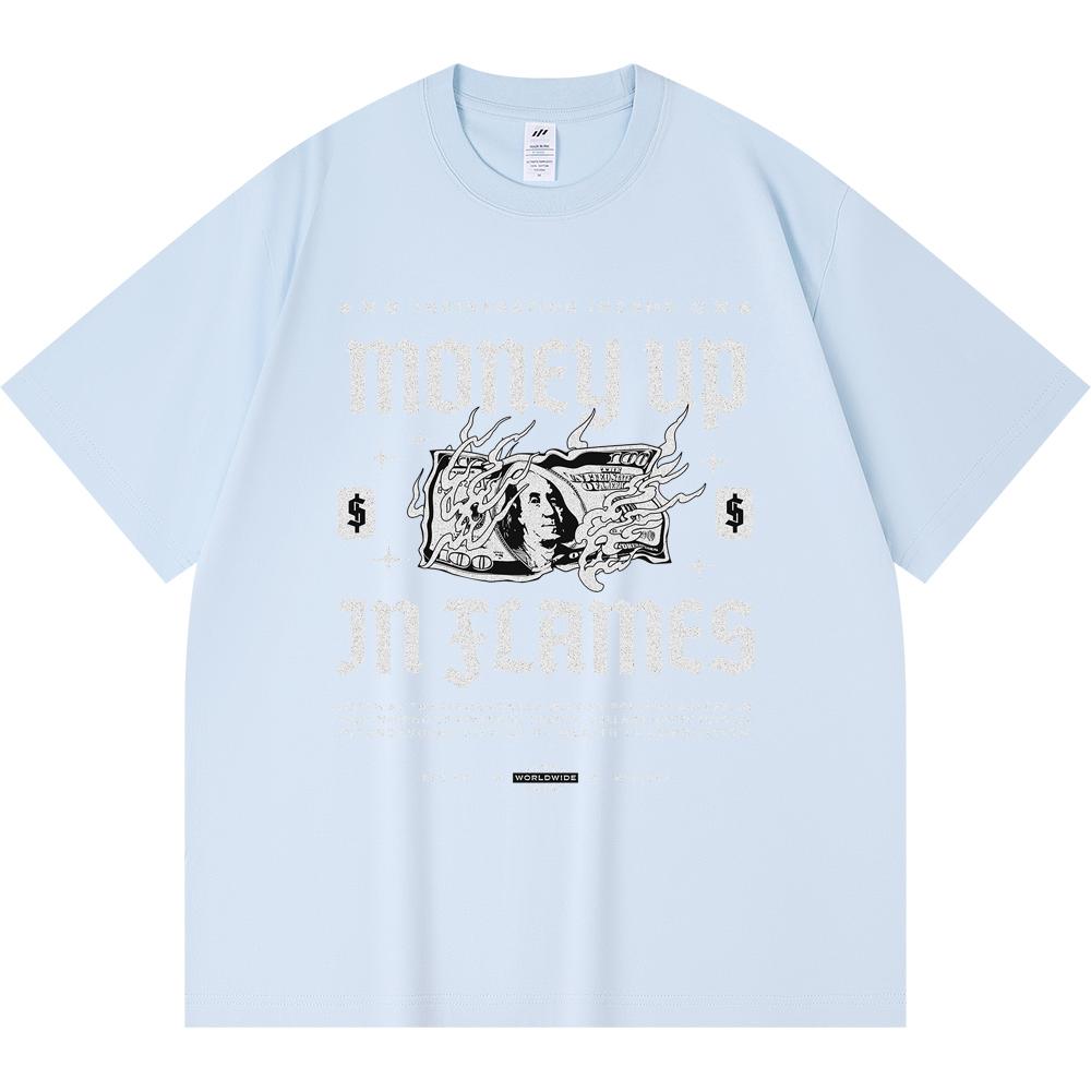 230GSM 100% Cotton T-Shirt Money Up in Flames Print Tees Funny Harajuku Style Combed Cotton Tshirt XS абрикосовый
230GSM 100% Cotton T-Shirt Money Up in Flames Print Tees Funny Harajuku Style Combed Cotton Tshirt XS абрикосовый