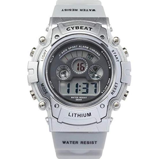 CYBEAT 5 ATM Water Resistant EL Backlight Digital Watch Popular Unisex Watch Silver SCY07-S
CYBEAT 5 ATM Water Resistant EL Backlight Digital Watch Popular Unisex Watch Silver SCY07-S