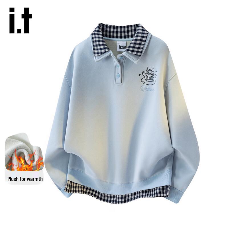 Izzueit Women s Fleece-Lined Cartoon Embroidered Lapel Sweatshirt S
Izzueit Women s Fleece-Lined Cartoon Embroidered Lapel Sweatshirt S