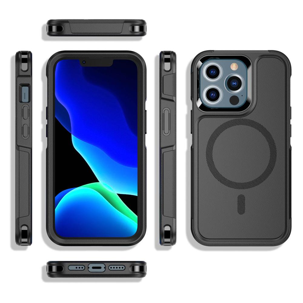 Магнитный чехол для iPhone 16 15 14 Pro Max Plus 13 mini 12 для MagSafe Military Grade Drop Protective Tough Shockproof Case for iphone13Promax чёрный
Магнитный чехол для iPhone 16 15 14 Pro Max Plus 13 mini 12 для MagSafe Military Grade Drop Protective Tough Shockproof Case for iphone13Promax чёрный