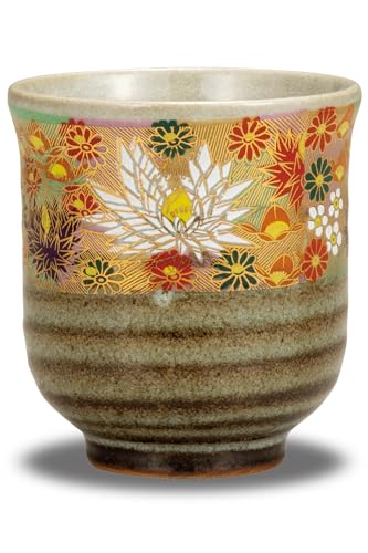 Waza no Kura Stylish Kutani Ware Teacup with Gold Flower Design, Ceramic, Brand Name, Japanese Tableware, Made in Japan, Perfect as a Birthday Gift, 6
Waza no Kura Stylish Kutani Ware Teacup with Gold Flower Design, Ceramic, Brand Name, Japanese Tableware, Made in Japan, Perfect as a Birthday Gift, 6