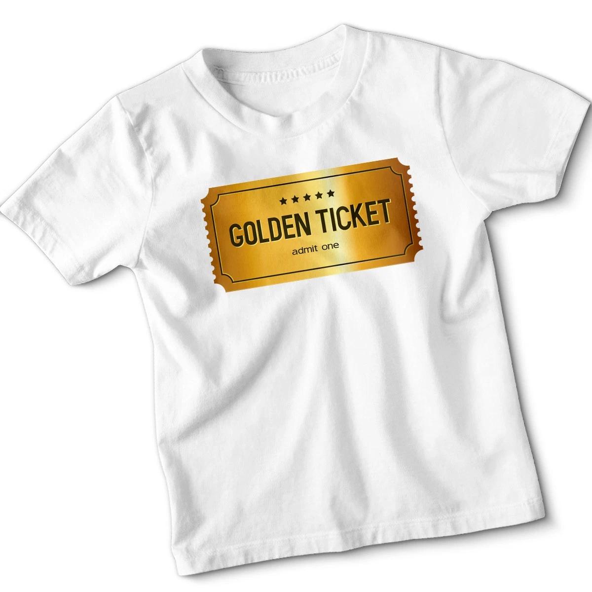 Willy Wonka Golden Ticket Kids Tshirt Funny Book Day Costume 120
Willy Wonka Golden Ticket Kids Tshirt Funny Book Day Costume 120
