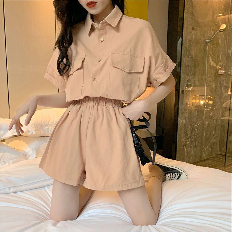 Trendy Korean Style Polo Collar Shirt & Shorts Two-Piece Set for Women - 2026 Spring/Summer Fashion XXS
Trendy Korean Style Polo Collar Shirt & Shorts Two-Piece Set for Women - 2026 Spring/Summer Fashion XXS
