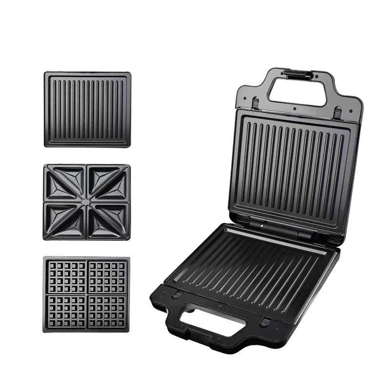 European Standard 3-in-1 Breakfast Machine: Interchangeable Plates for Toaster, Double-Sided Steak, and Waffle Maker. EU Standard 220V
European Standard 3-in-1 Breakfast Machine: Interchangeable Plates for Toaster, Double-Sided Steak, and Waffle Maker. EU Standard 220V