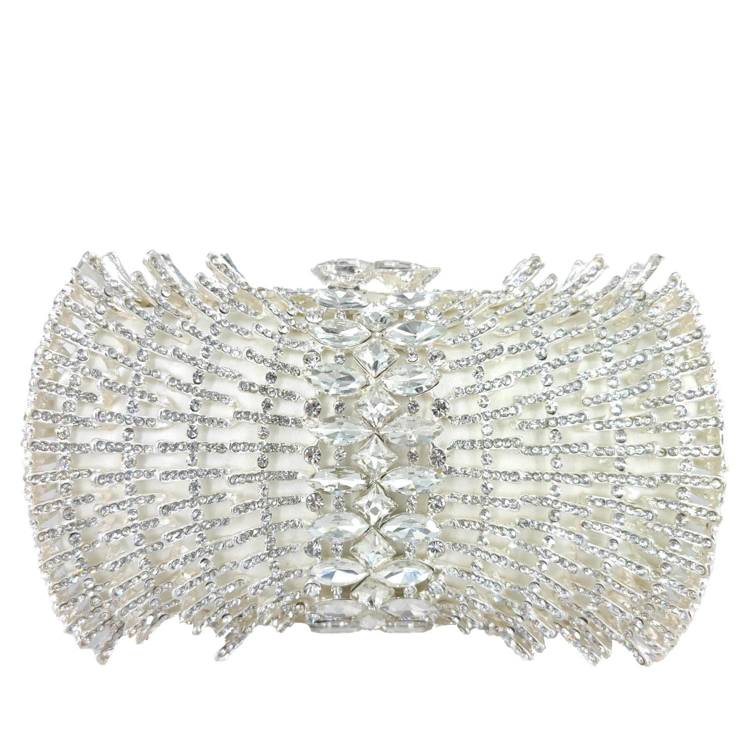 Boutique De FGG Navy Blue Women Crystal Clutch Evening Bag Formal Party Dinner Rhinestone Handbags Bridal Wedding Clutch Purse Mini Size
Boutique De FGG Navy Blue Women Crystal Clutch Evening Bag Formal Party Dinner Rhinestone Handbags Bridal Wedding Clutch Purse Mini Size