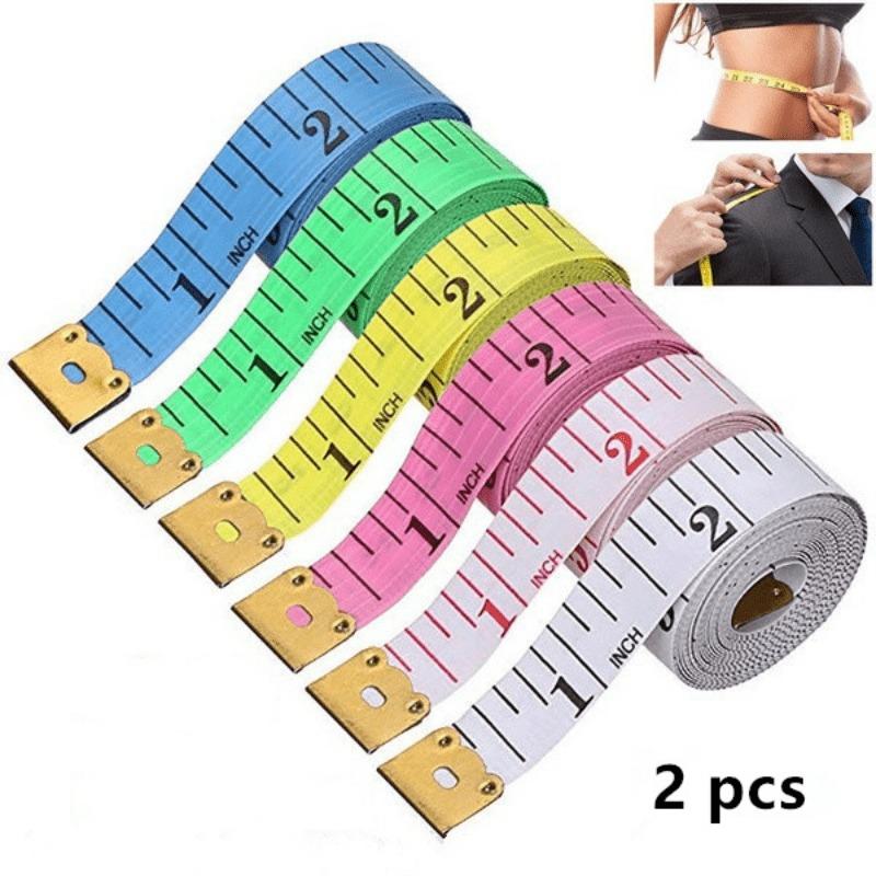 2pcs 150cm/60inch Body Measuring Ruler Sewing Tailor Tape Measure Centimeter Meter Sewing Measuring Tape Soft Random Color
2pcs 150cm/60inch Body Measuring Ruler Sewing Tailor Tape Measure Centimeter Meter Sewing Measuring Tape Soft Random Color