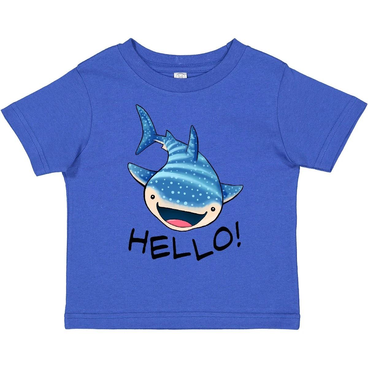 Inktastic Cute Whale Shark Says Hello Toddler kids boys T-Shirt Week Fish Blue Destiny Sea 140
Inktastic Cute Whale Shark Says Hello Toddler kids boys T-Shirt Week Fish Blue Destiny Sea 140