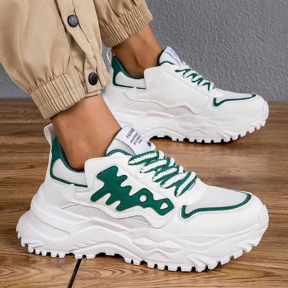 Кроссовки для фитнеса, спортивная повседневная обувь, кроссовки для бега, мужская обувь для папы с рыбьей подошвой на толстой подошве 45
Кроссовки для фитнеса, спортивная повседневная обувь, кроссовки для бега, мужская обувь для папы с рыбьей подошвой на толстой подошве 45