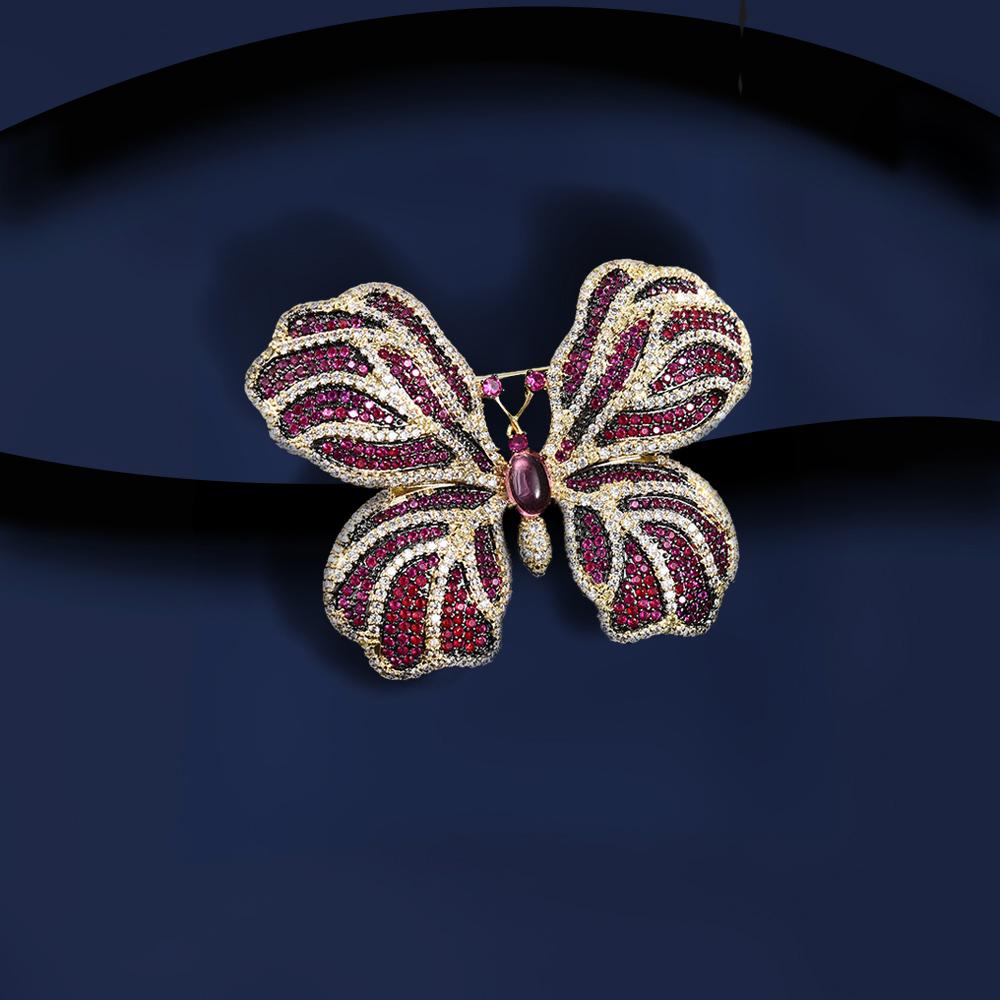 Autumn New Exquisite Embedding Cubic Zirconia Butterfly Brooch Flower Green Dress With Cardigan Colorful Butterfly Brooch
Autumn New Exquisite Embedding Cubic Zirconia Butterfly Brooch Flower Green Dress With Cardigan Colorful Butterfly Brooch