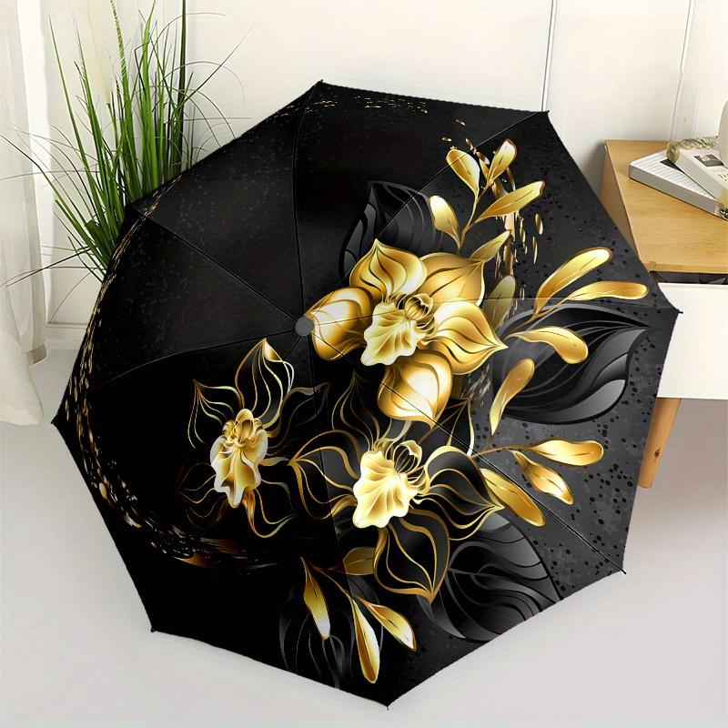 Floral DesignGolden Ornament themed Eight rib Automatic Folding umbrella Is Suitable for Both Men and Women, Making It A Perfect Christmas a
Floral DesignGolden Ornament themed Eight rib Automatic Folding umbrella Is Suitable for Both Men and Women, Making It A Perfect Christmas a