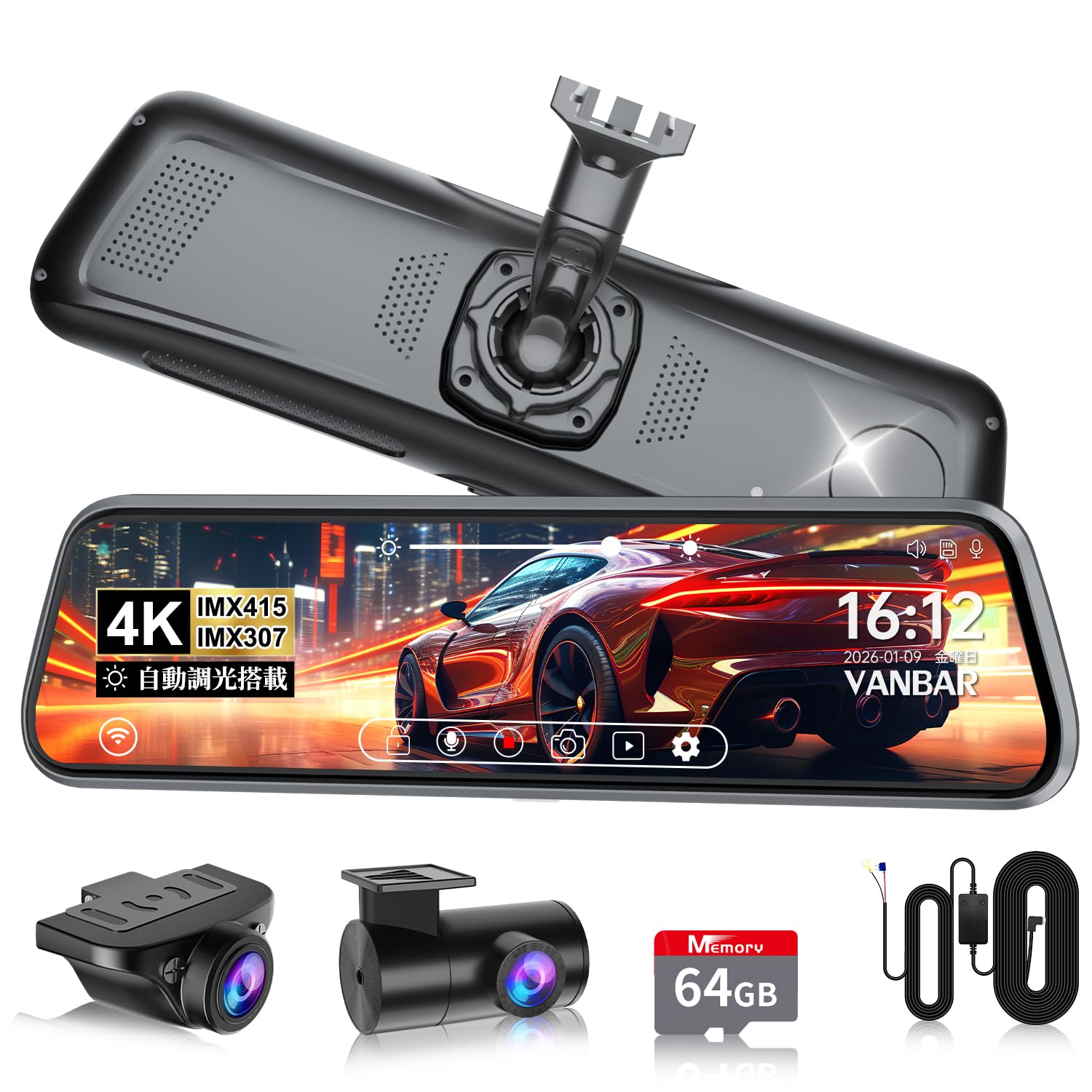 specifically for Japanese Genuine Mirror Replacement Dashcam Concealed Detachable Automatic Brightness Super Night Digital Rearview Front and Rear
specifically for Japanese Genuine Mirror Replacement Dashcam Concealed Detachable Automatic Brightness Super Night Digital Rearview Front and Rear