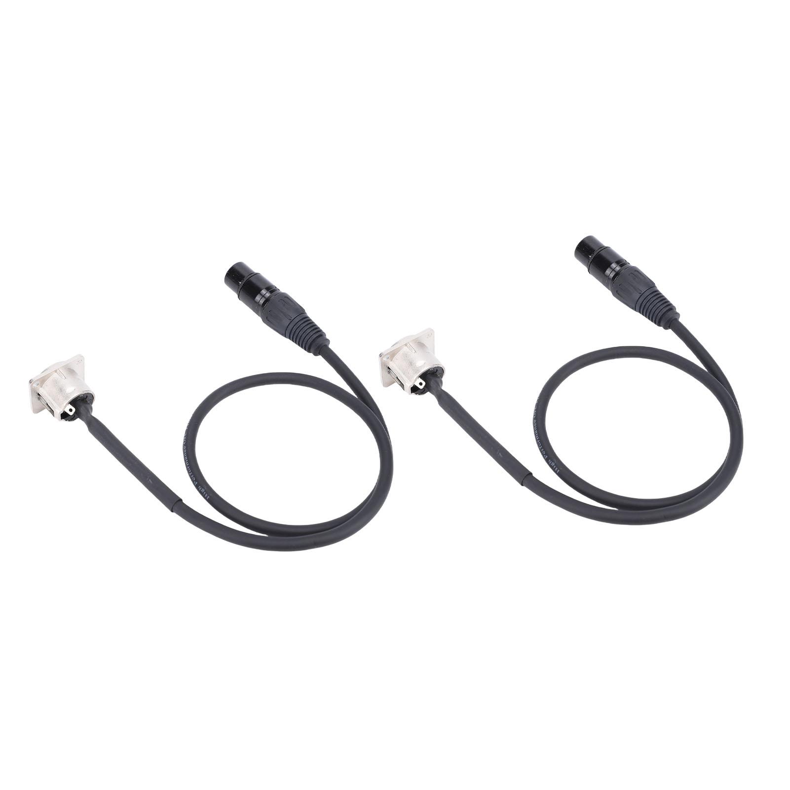 2PCS XLR Pass Through Cables Male Panel Mount to Female Connector 3 Pin D Type XLR Cable for Stage Box Patch Panel Floor Box 2FT
2PCS XLR Pass Through Cables Male Panel Mount to Female Connector 3 Pin D Type XLR Cable for Stage Box Patch Panel Floor Box 2FT