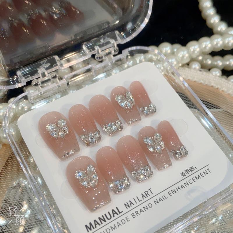 Zircon Diamond French Cat Eye False Nails - Super Flash Whitening Nail Patches Extra Small
Zircon Diamond French Cat Eye False Nails - Super Flash Whitening Nail Patches Extra Small