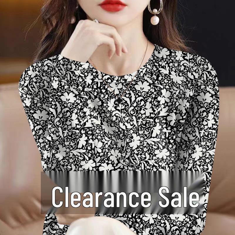 Premium Floral Long-Sleeve Women s T-Shirt - Autumn/Winter Thin Base Layer Round Neck, Milk Silk M (Recommended below 90 lbs)
Premium Floral Long-Sleeve Women s T-Shirt - Autumn/Winter Thin Base Layer Round Neck, Milk Silk M (Recommended below 90 lbs)