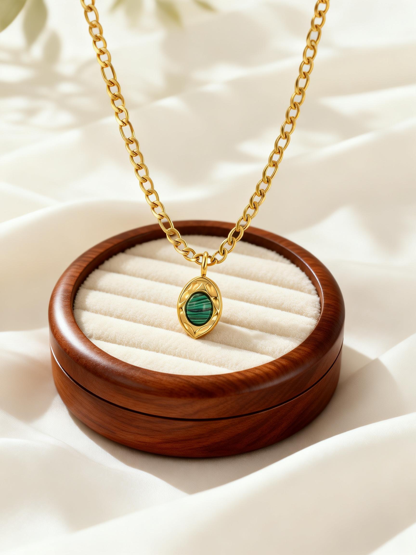 Chic Natural Malachite Texture Necklace for Women Gold Color Stainless Steel Link Chain Necklaces Charm Jewelry Party Gift
Chic Natural Malachite Texture Necklace for Women Gold Color Stainless Steel Link Chain Necklaces Charm Jewelry Party Gift