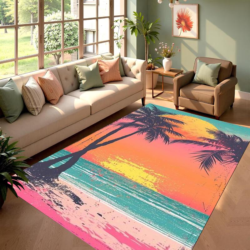 Summer Wave Printed Floor Mat Retro American Style Bedroom Doormat Coconut Tree Sunset Print Living Room Kitchen Foyer Rug 40X60cm
Summer Wave Printed Floor Mat Retro American Style Bedroom Doormat Coconut Tree Sunset Print Living Room Kitchen Foyer Rug 40X60cm