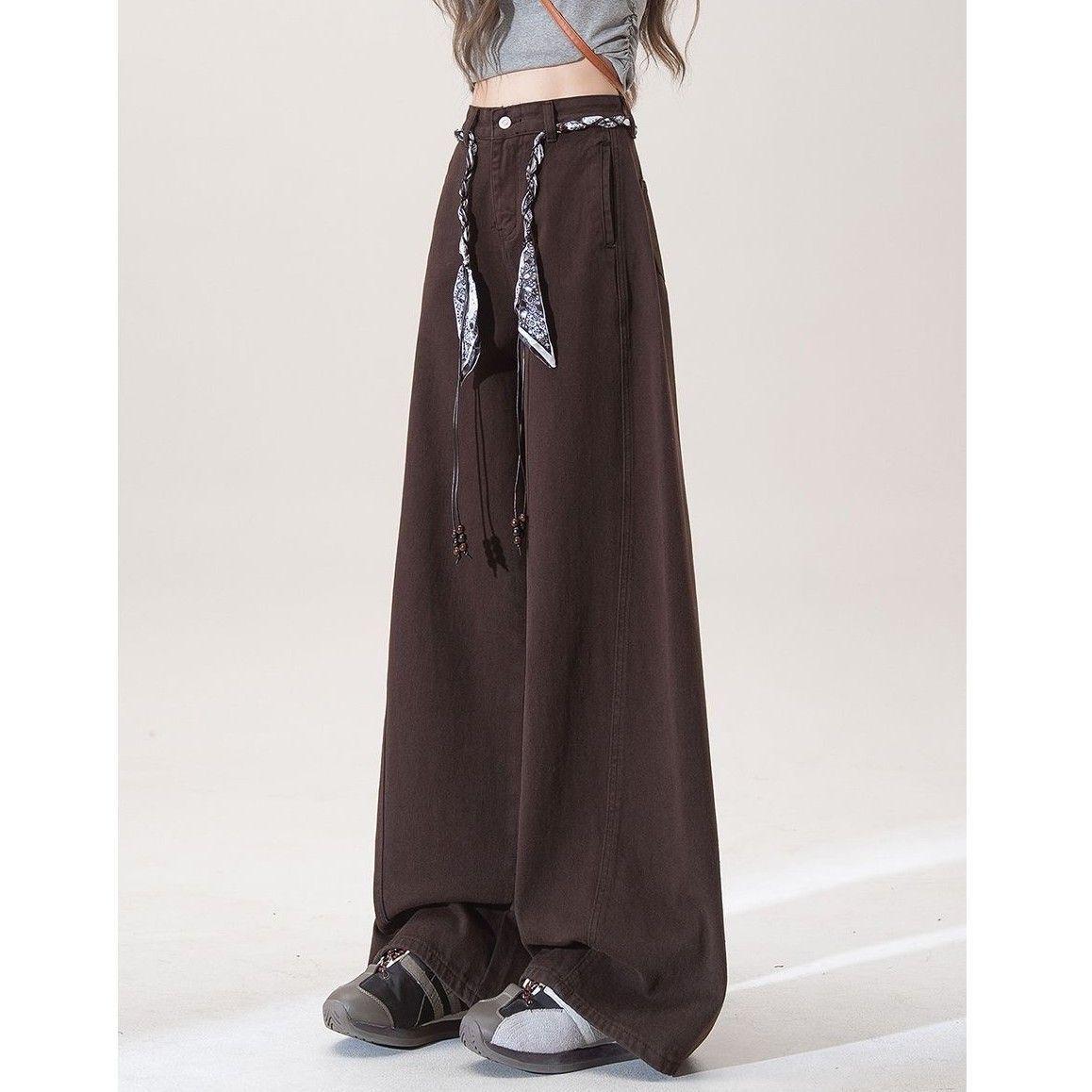 Women s Coffee-Colored Wide-Leg Velvet Jeans - Retro, Versatile, and Floor-Length for Autumn/Winter. XS
Women s Coffee-Colored Wide-Leg Velvet Jeans - Retro, Versatile, and Floor-Length for Autumn/Winter. XS