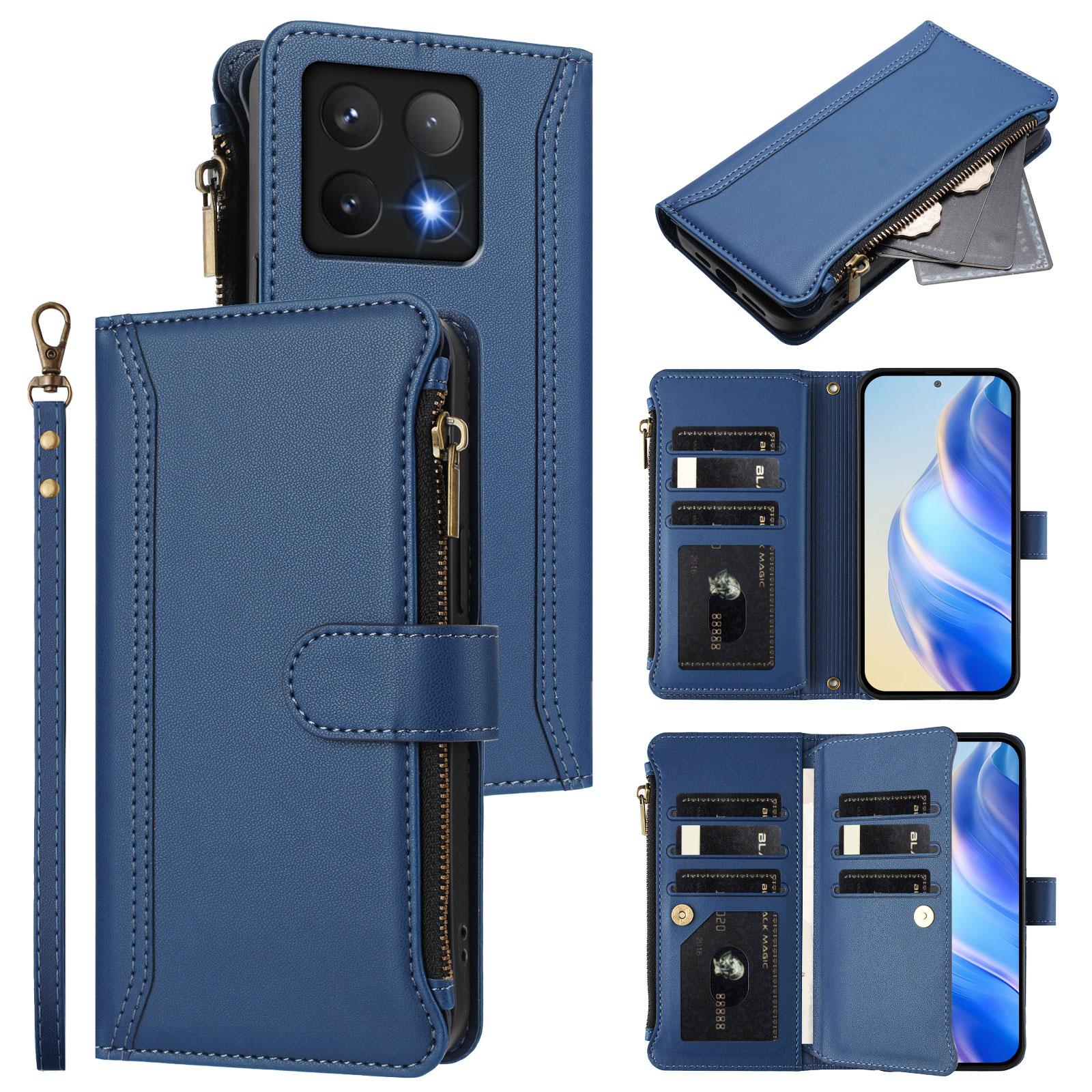 For Xiaomi 14T Leather Case 9 Card Slots Zipper Wallet Stand Phone Cover with Wrist Strap Purple
For Xiaomi 14T Leather Case 9 Card Slots Zipper Wallet Stand Phone Cover with Wrist Strap Purple