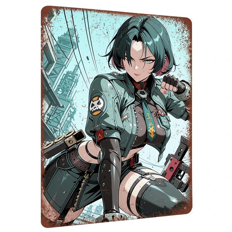 Cyberpunk Anime Girl Metal Wall Art Decor for Bedroom Living Room Study Creative Gift 7.9x11.8In(20x30cm)
Cyberpunk Anime Girl Metal Wall Art Decor for Bedroom Living Room Study Creative Gift 7.9x11.8In(20x30cm)