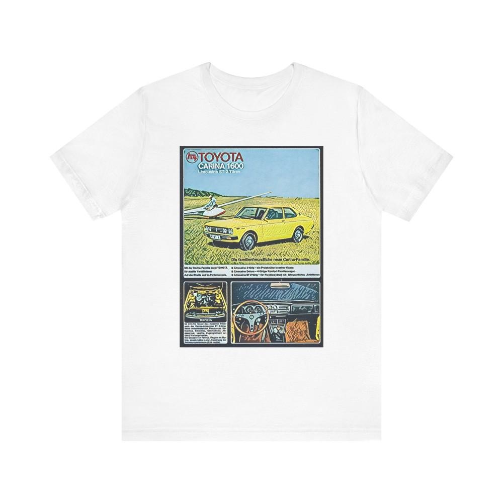 Toyota Carina 1600 Graphic Print Retro Car Art Tee Shirt Short Sleeve Crewneck M
Toyota Carina 1600 Graphic Print Retro Car Art Tee Shirt Short Sleeve Crewneck M