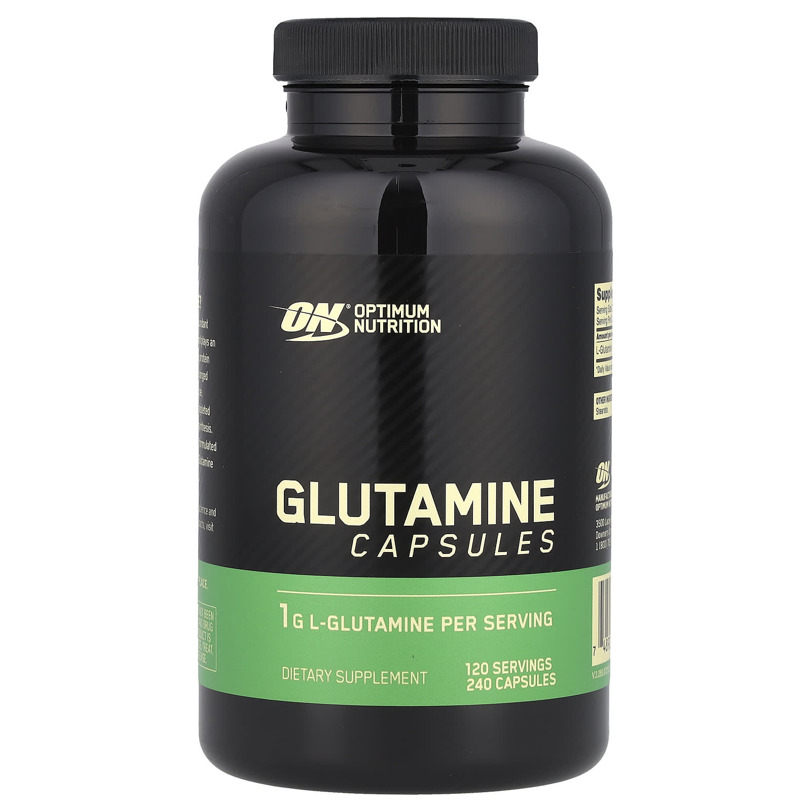Optimum Nutrition, глютамін, 1000 мг, 240 капсул (500 мг в капсулі)
Optimum Nutrition, глютамін, 1000 мг, 240 капсул (500 мг в капсулі)