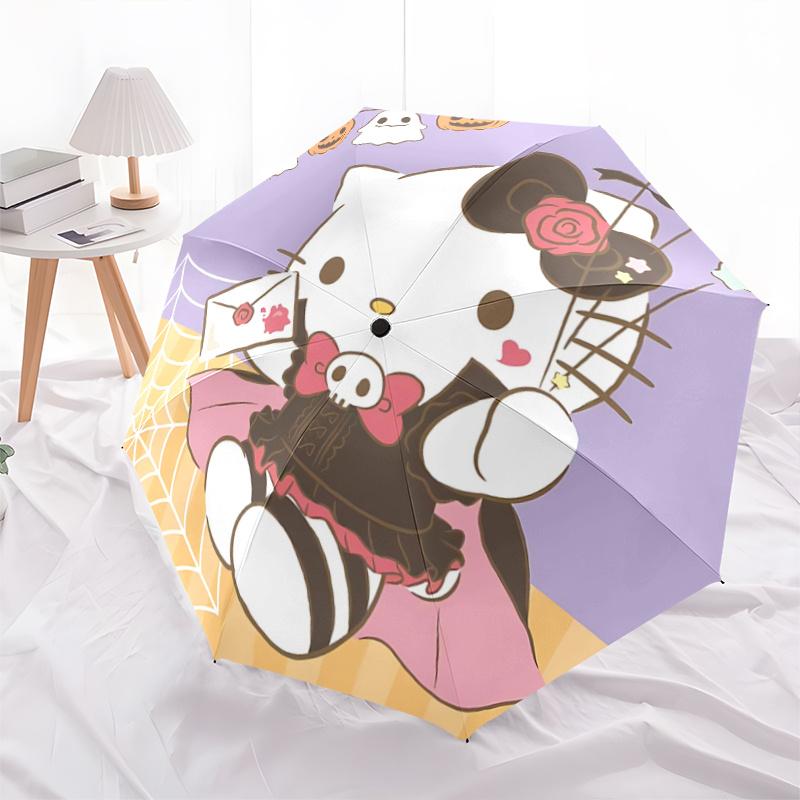 1pc Hello Kitty Halloween Theme Automatic Opening/Closing Umbrella with Cute Skull Design - Portable Folding Umbrella with 8-Rib Iron Frame, Perfect f
1pc Hello Kitty Halloween Theme Automatic Opening/Closing Umbrella with Cute Skull Design - Portable Folding Umbrella with 8-Rib Iron Frame, Perfect f