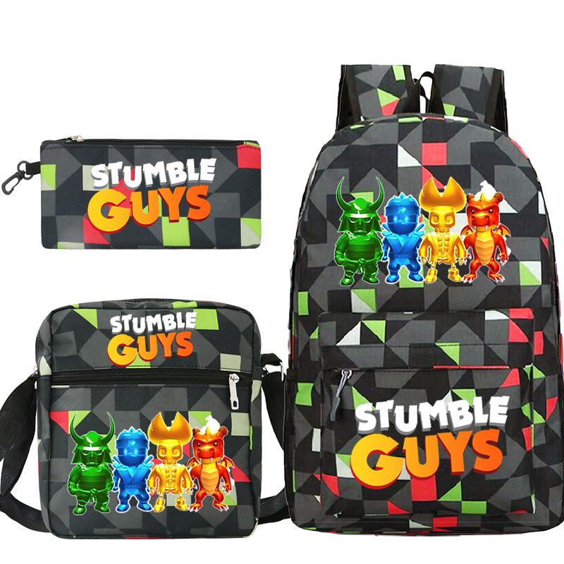 Popular Stumble Guys Collision Party game merchandise Printed school bag Student backpack three-piece set Three-piece set
Popular Stumble Guys Collision Party game merchandise Printed school bag Student backpack three-piece set Three-piece set