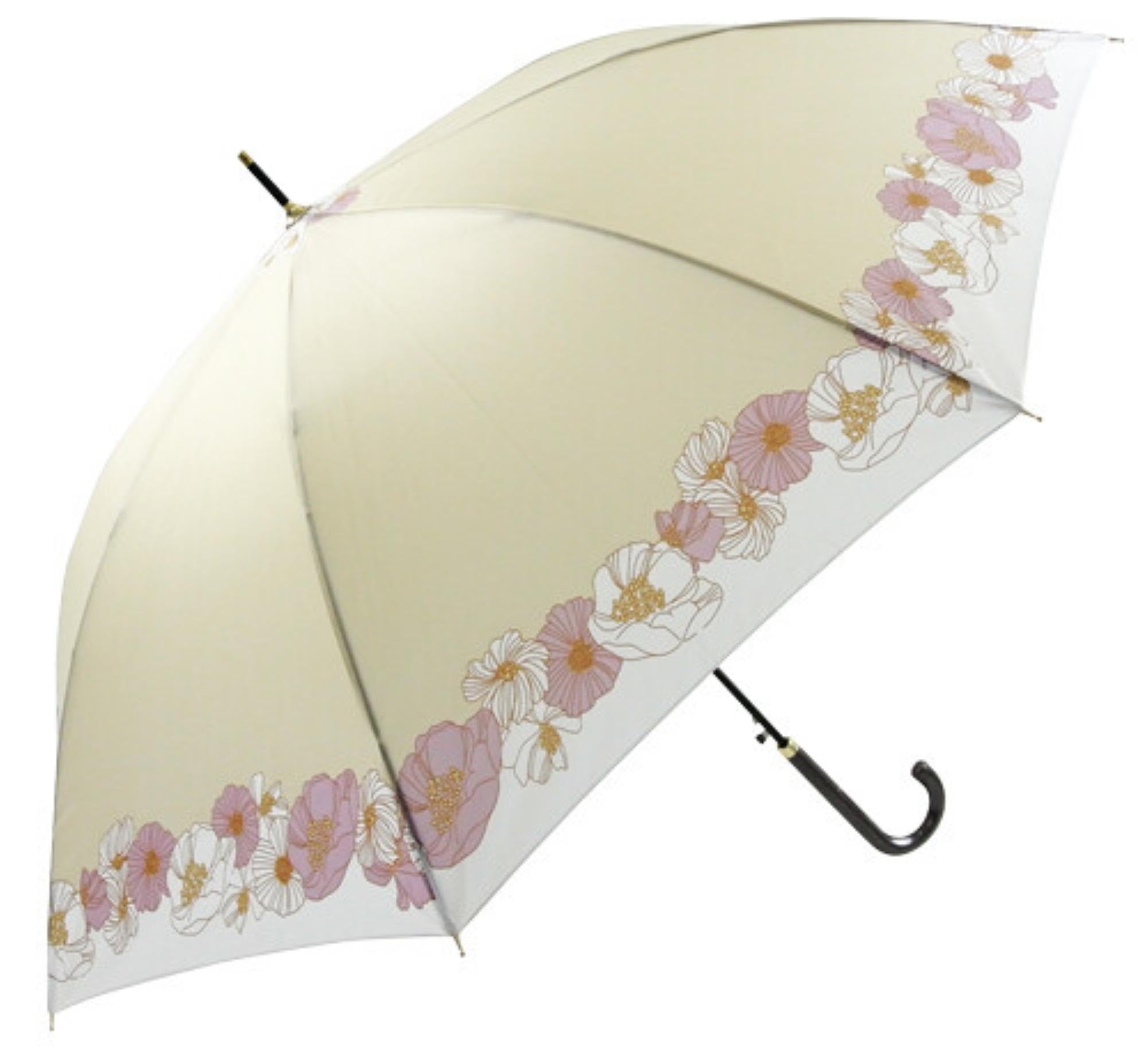 Basic Standard Long Long Faux Leather Jump Glass Fiber Frill Floral Beige Umbrella, Women s, Stylish, Handle, Handle, 58cm, One-Touch Umbrella,
Basic Standard Long Long Faux Leather Jump Glass Fiber Frill Floral Beige Umbrella, Women s, Stylish, Handle, Handle, 58cm, One-Touch Umbrella,