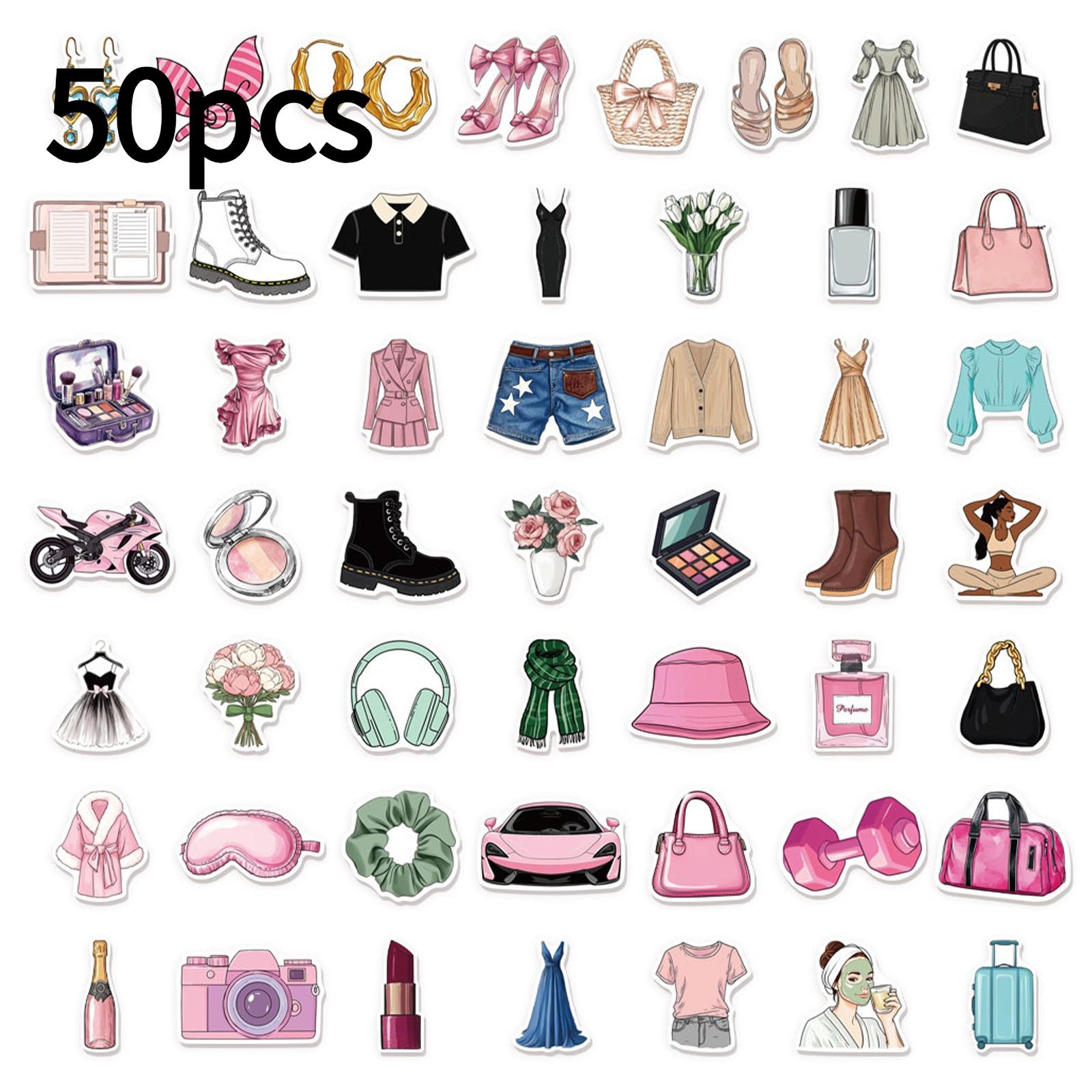50pcs Girls Stickers Suitable for, Cute Kawaii Book with Hearts, Flowers, Animals, Arrows for Scrapbooking, Planner Decoration
50pcs Girls Stickers Suitable for, Cute Kawaii Book with Hearts, Flowers, Animals, Arrows for Scrapbooking, Planner Decoration