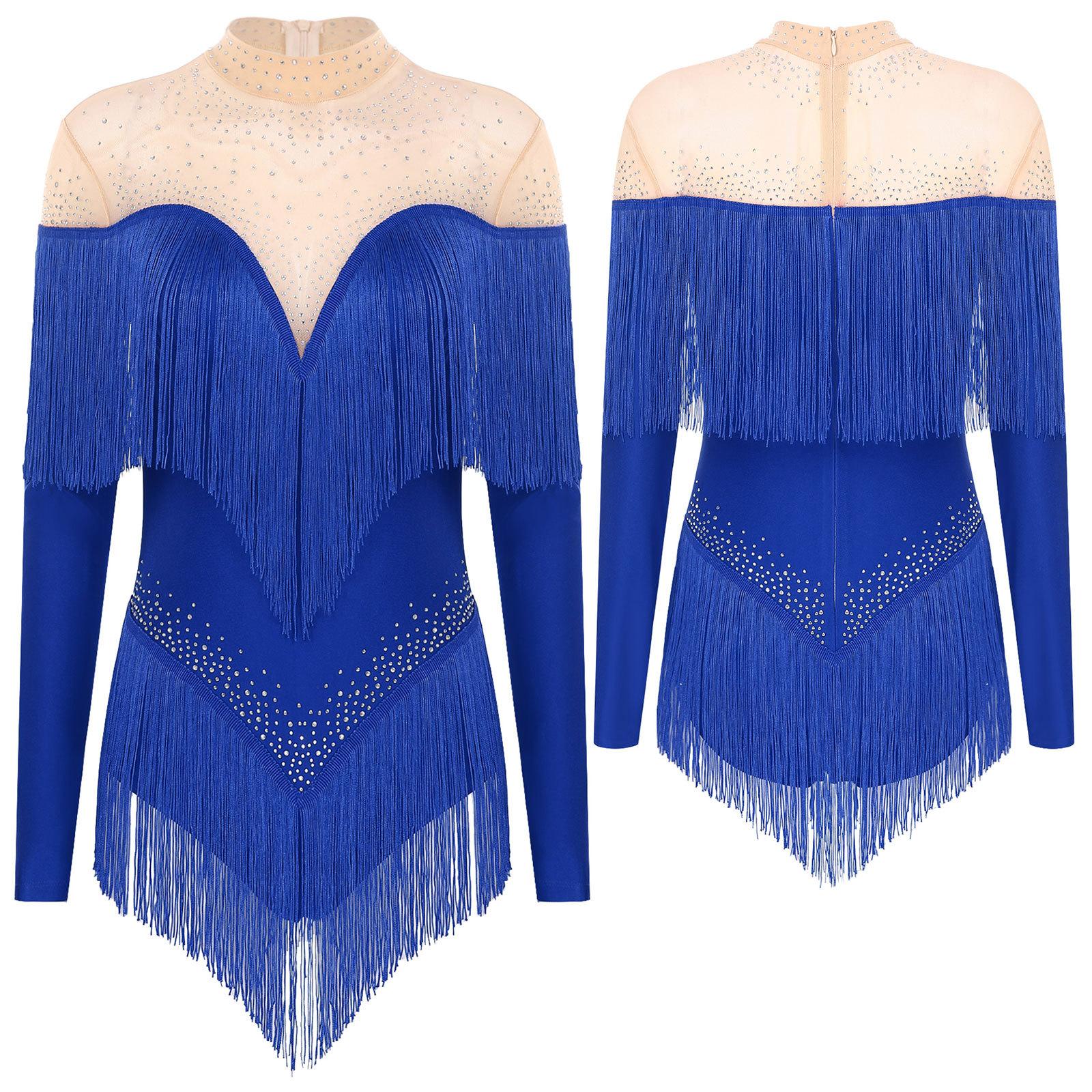 Жіноче латиноамериканське танго ча-ча Джаз Балет Танцювальний купальник Художня гімнастика Джаз Танцювальний одяг зі стразами Боді Комбінезон M синій
Жіноче латиноамериканське танго ча-ча Джаз Балет Танцювальний купальник Художня гімнастика Джаз Танцювальний одяг зі стразами Боді Комбінезон M синій
