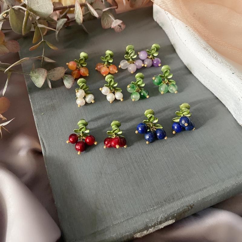 Retro French Forest Fruit Earring Cranberry Plant Freshwater Pearl Girl Party Accessories Earrings
Retro French Forest Fruit Earring Cranberry Plant Freshwater Pearl Girl Party Accessories Earrings