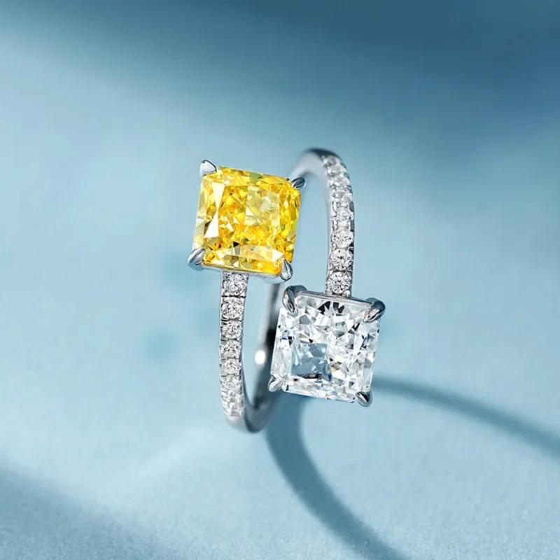 Fashion Female Ring SIlver Color 4 Claws Princess Sugar Ring Double Color Zircon Rings For Women Girls Adjustable resizable
Fashion Female Ring SIlver Color 4 Claws Princess Sugar Ring Double Color Zircon Rings For Women Girls Adjustable resizable