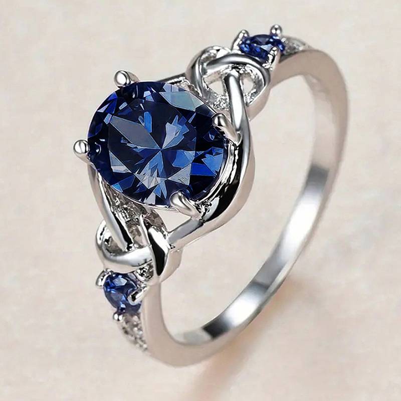 Huitan Simple Design Women Ring Inlaid Sparkling Oval Blue/Purple CZ Versatile Accessories for Wedding Trendy Party Chic Zircon 6
Huitan Simple Design Women Ring Inlaid Sparkling Oval Blue/Purple CZ Versatile Accessories for Wedding Trendy Party Chic Zircon 6