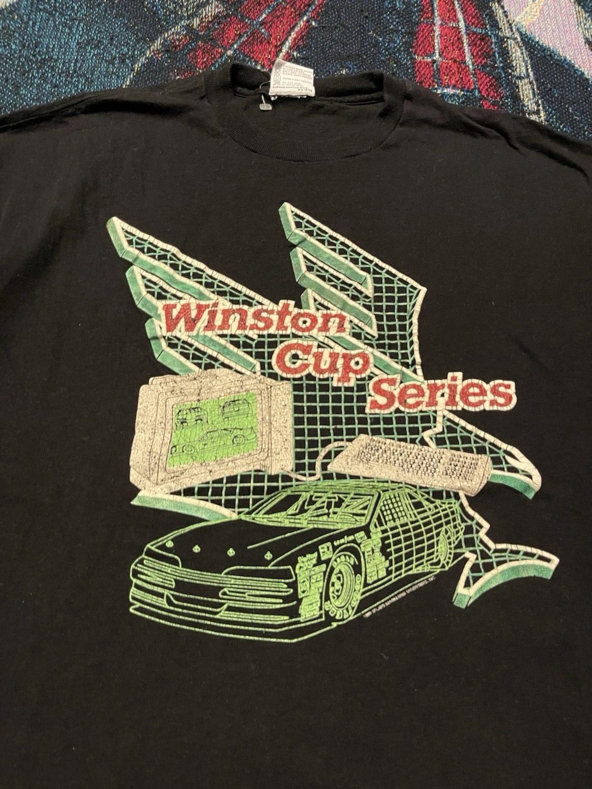 Vintage 80s Nascar Winston Cup Series Computer Car Shirt Men s L / XL Digital M
Vintage 80s Nascar Winston Cup Series Computer Car Shirt Men s L / XL Digital M