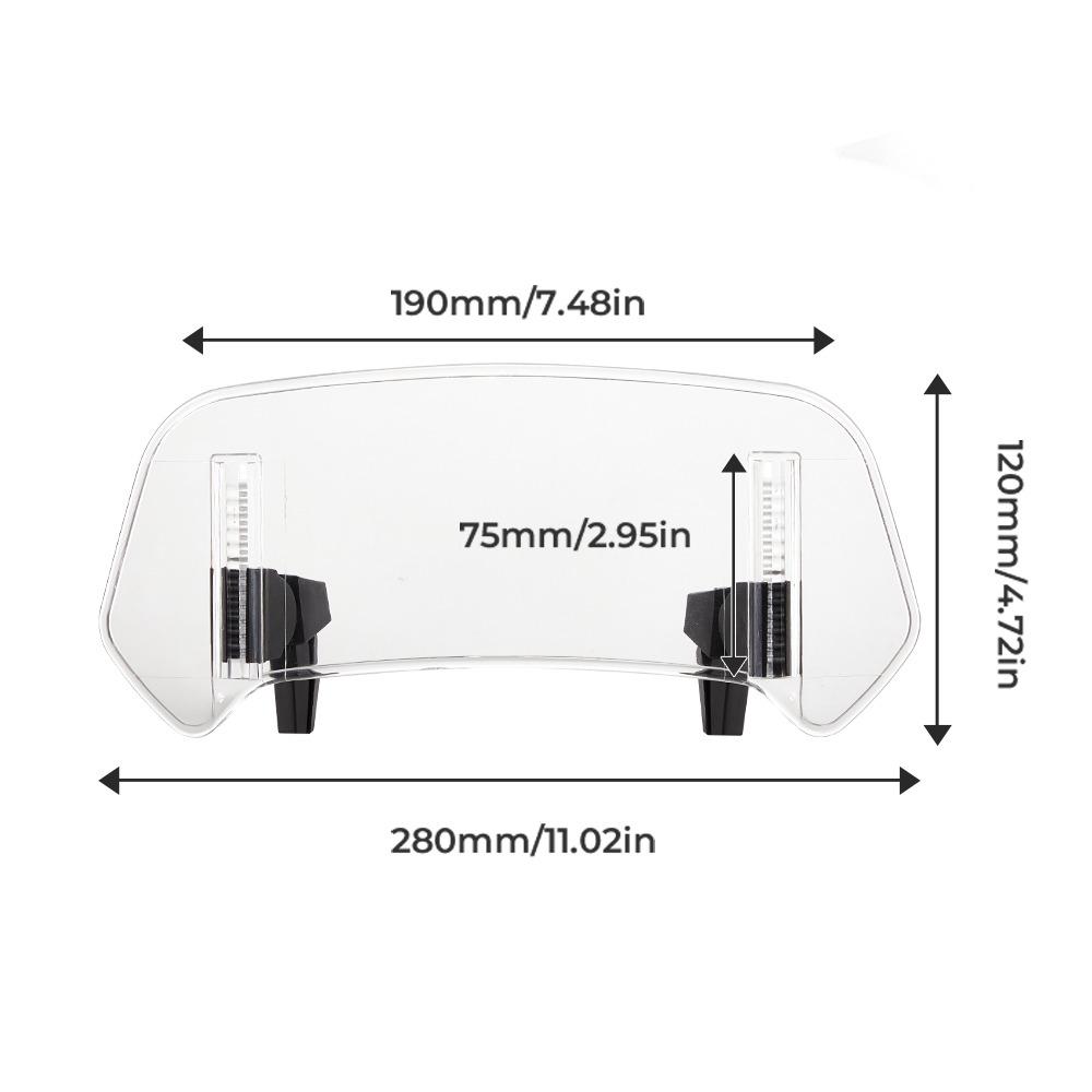 PC Plastic Motorcycle Windshield Adjustable Angle Motorcycle Wind Screen Front Vehicle Style B-Transparent
PC Plastic Motorcycle Windshield Adjustable Angle Motorcycle Wind Screen Front Vehicle Style B-Transparent