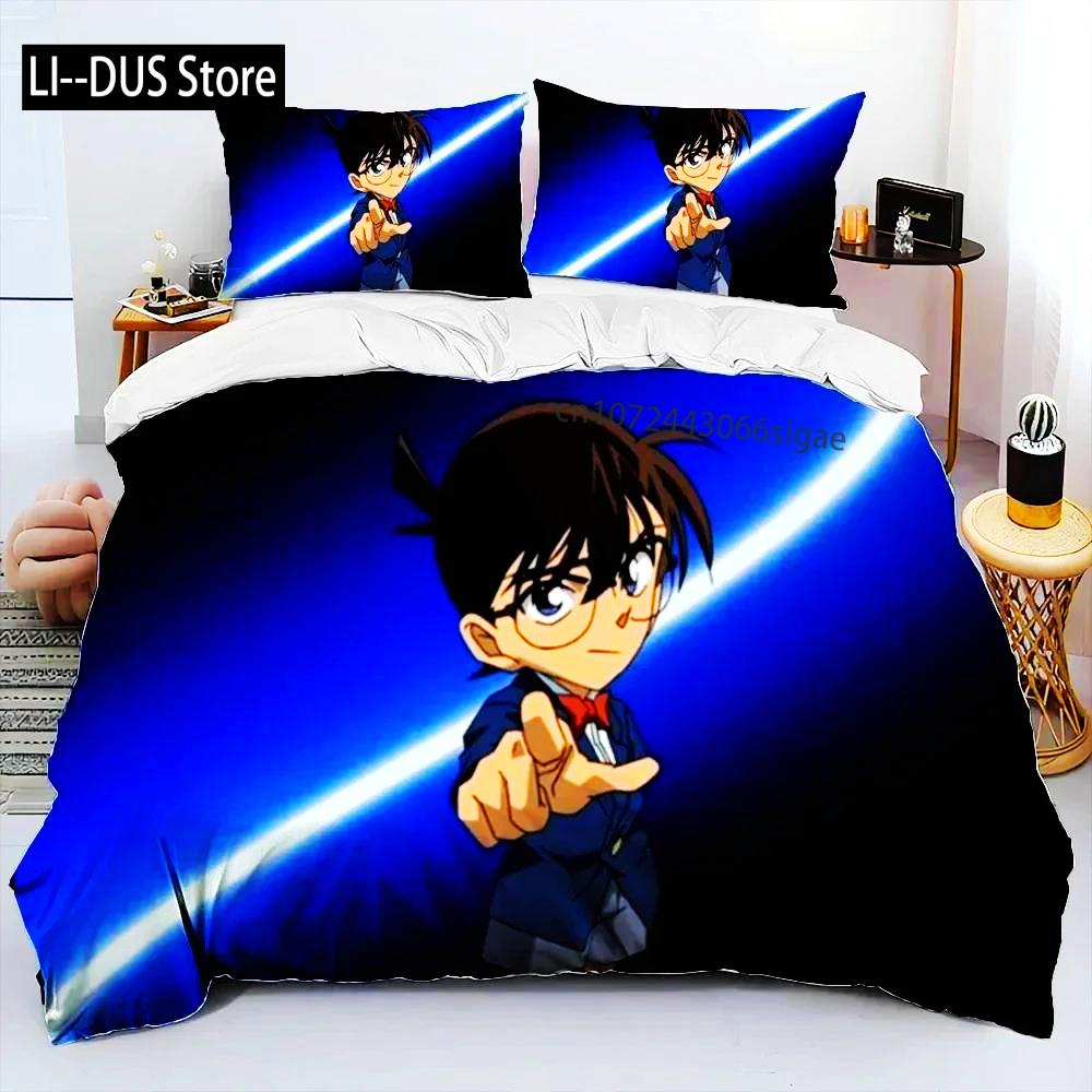 Anime Detective Conan Cartoon Bedding Set Duvet Cover Bed Set Quilt Cover Pillowcase Comforter King Queen Size Boys Adult EU Single(135*200cm)3pcs
Anime Detective Conan Cartoon Bedding Set Duvet Cover Bed Set Quilt Cover Pillowcase Comforter King Queen Size Boys Adult EU Single(135*200cm)3pcs