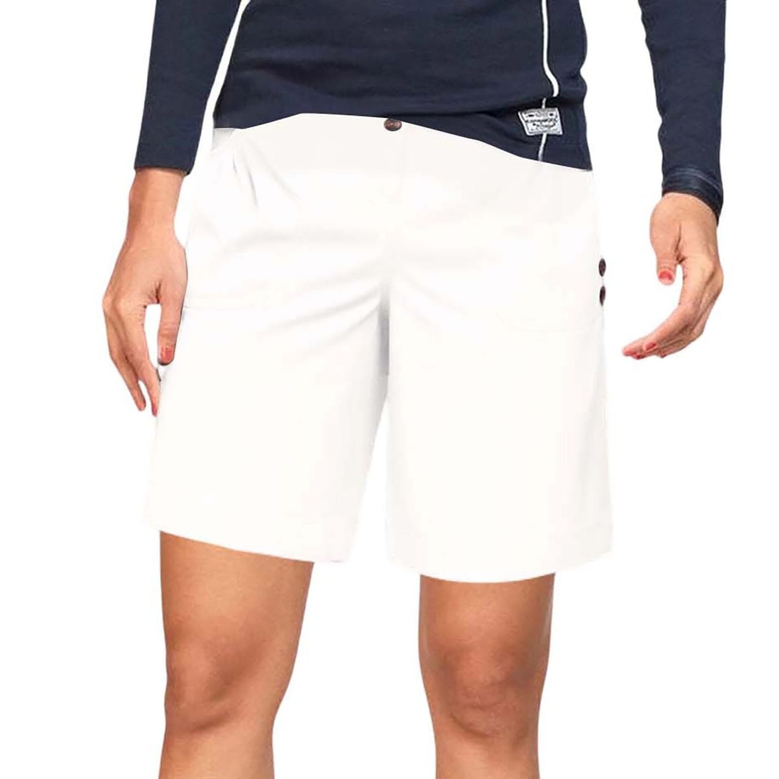 Women’s Casual High Waist Drawstring Shorts with Pockets Relaxed Fit Button Soft Fabric for Everyday Wear XXL білий
Women’s Casual High Waist Drawstring Shorts with Pockets Relaxed Fit Button Soft Fabric for Everyday Wear XXL білий