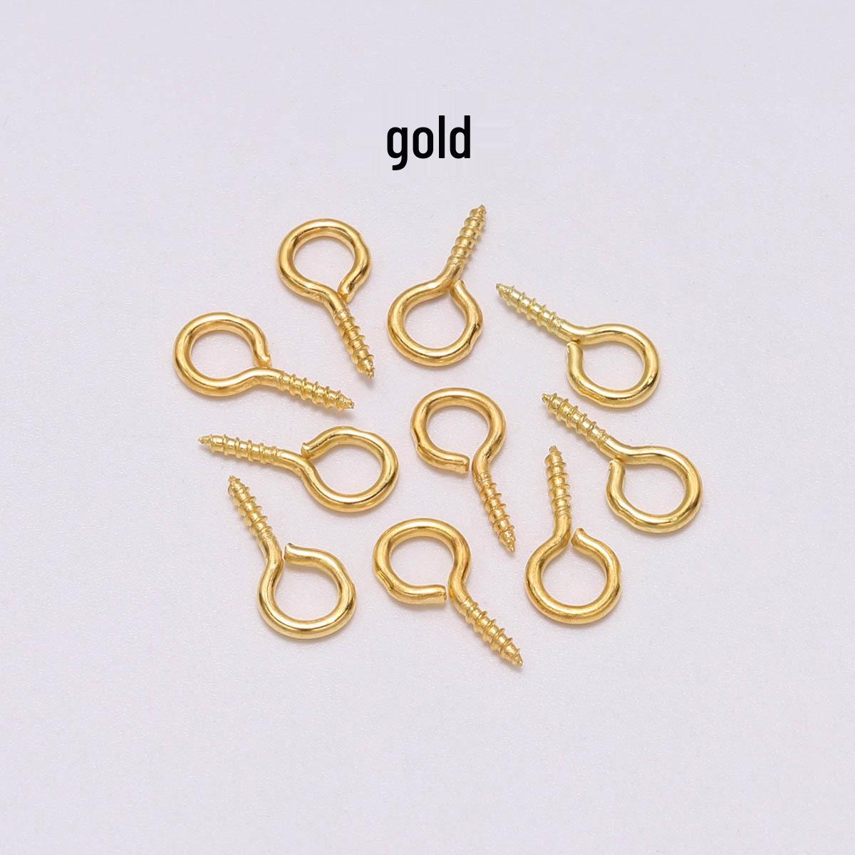 Handmade Jewelry Accessories: Horn Nail, Eye Pin, Pearl Nail, Self-Tapping Screw Nail, Hook, Hanging Ring. 4x8mm (200 pcs)
Handmade Jewelry Accessories: Horn Nail, Eye Pin, Pearl Nail, Self-Tapping Screw Nail, Hook, Hanging Ring. 4x8mm (200 pcs)