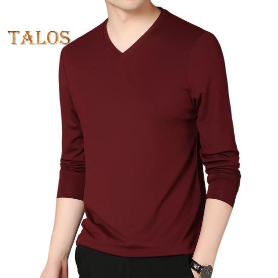 Мужской осенне-весенний топ с V-образным вырезом и длинными рукавами, однотонный облегающий тонкий пуловер, футболка, повседневная спортивная домашняя одежда L вино красного
Мужской осенне-весенний топ с V-образным вырезом и длинными рукавами, однотонный облегающий тонкий пуловер, футболка, повседневная спортивная домашняя одежда L вино красного