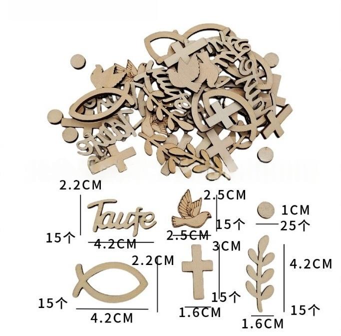 100Pcs Wood Fish Crosses Bird Confettis Scatter Decorations Christening Communion Confirmation Table Ornamen
100Pcs Wood Fish Crosses Bird Confettis Scatter Decorations Christening Communion Confirmation Table Ornamen